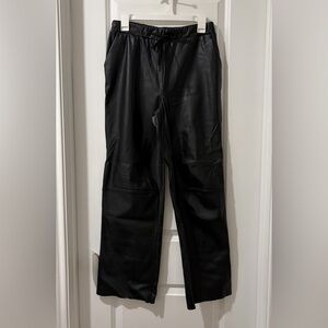 RDI Women's Black Faux Leather Jeans